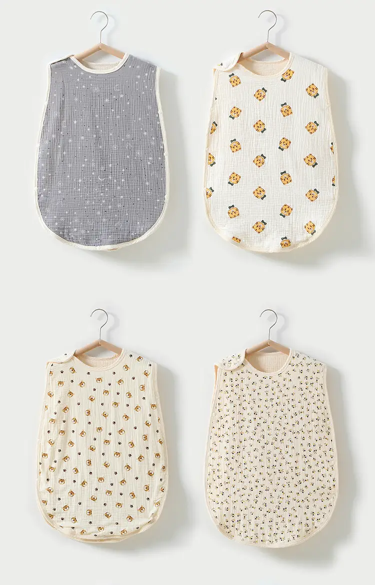 Baby Sleeping Bag Cotton 6-Layer Sleeveless Vest Newborn 0-4 — feature 7