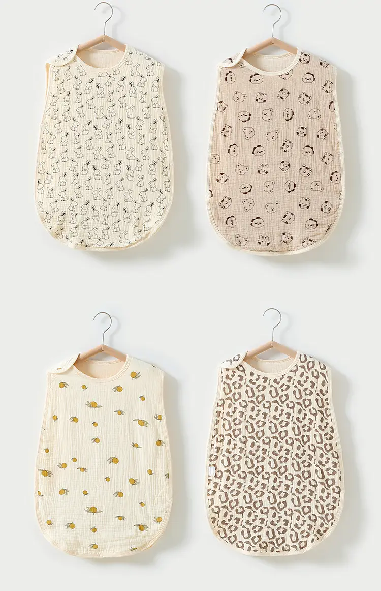 Baby Sleeping Bag Cotton 6-Layer Sleeveless Vest Newborn 0-4 — feature 8