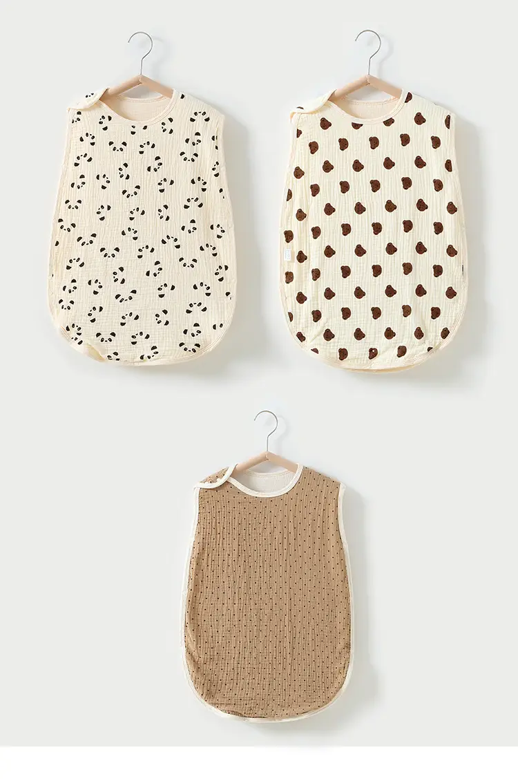 Baby Sleeping Bag Cotton 6-Layer Sleeveless Vest Newborn 0-4 — feature 9