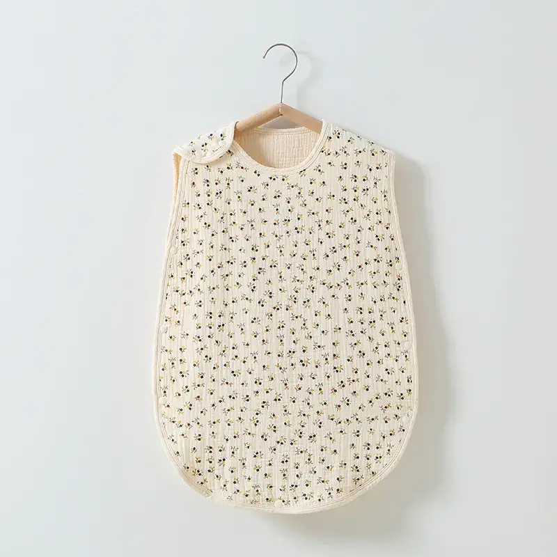 Baby Sleeping Bag Cotton 6-Layer Sleeveless Vest Newborn 0-4