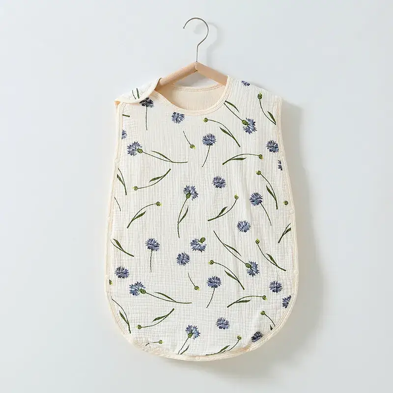 Baby Sleeping Bag Cotton 6-Layer Sleeveless Vest Newborn 0-4