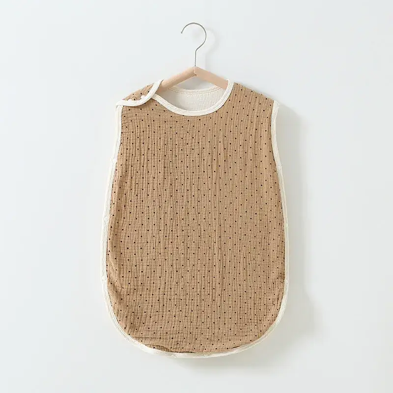 Baby Sleeping Bag Cotton 6-Layer Sleeveless Vest Newborn 0-4