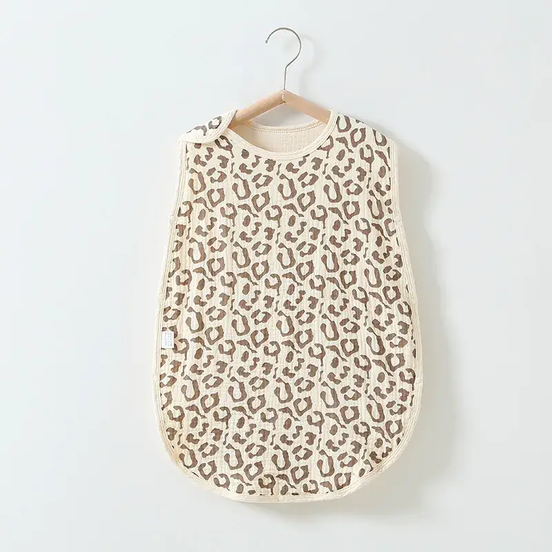 Baby Sleeping Bag Cotton 6-Layer Sleeveless Vest Newborn 0-4