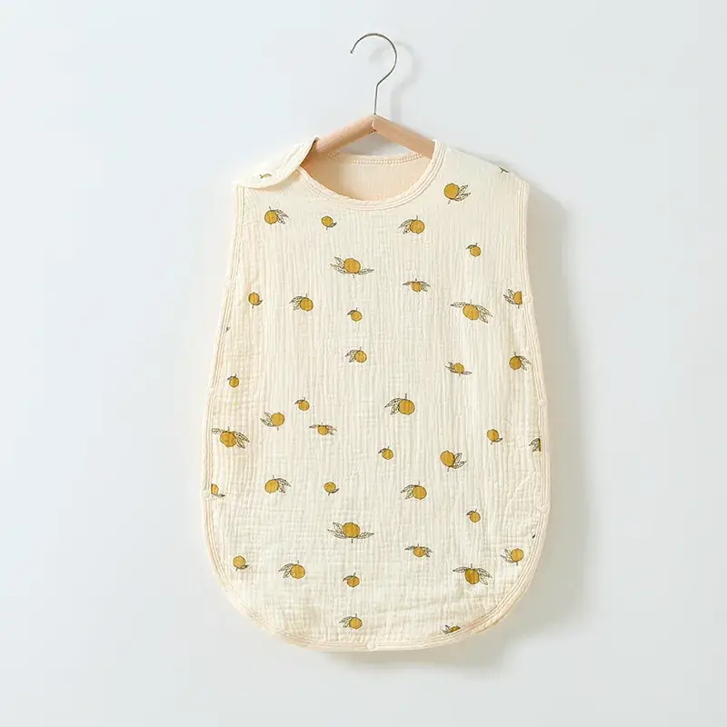 Baby Sleeping Bag Cotton 6-Layer Sleeveless Vest Newborn 0-4