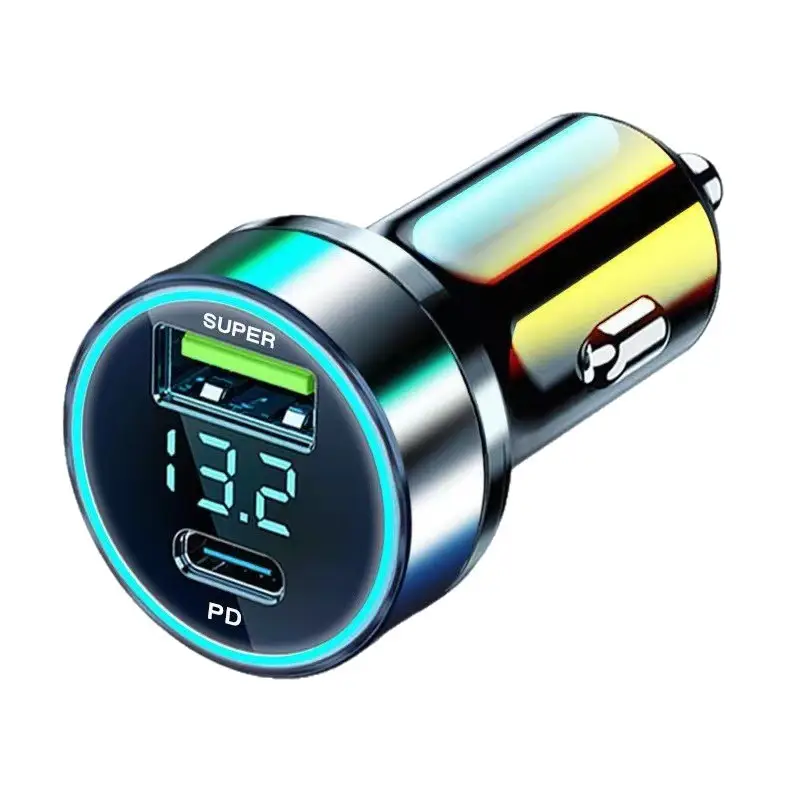 120W Digital Car Charger Fast Charging Multi-Function - Image 16