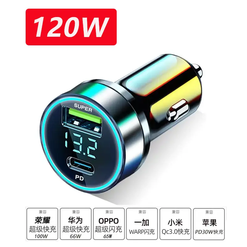 120W car charger