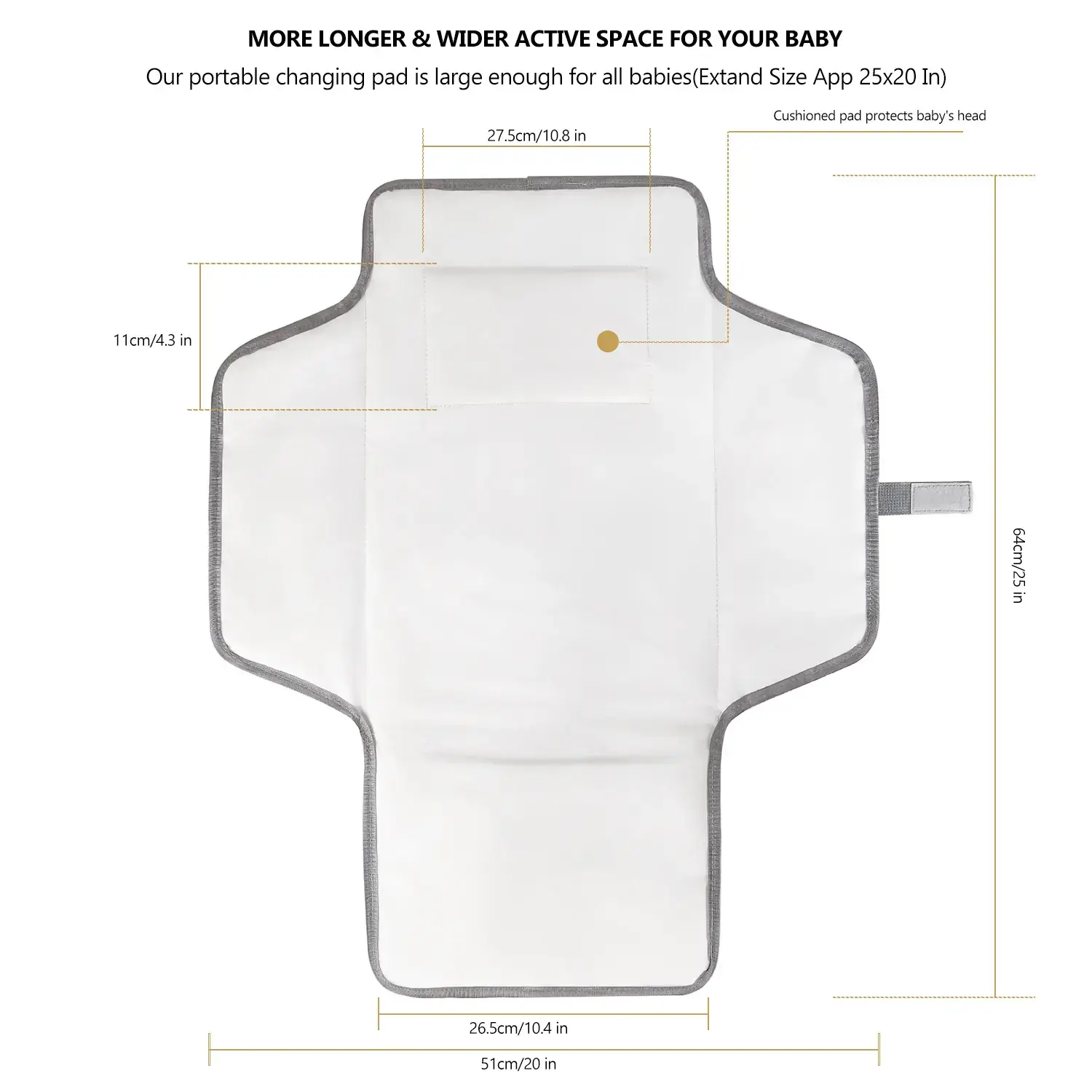 Portable Diaper Pad for Baby Travel Waterproof Foldable - Image 9