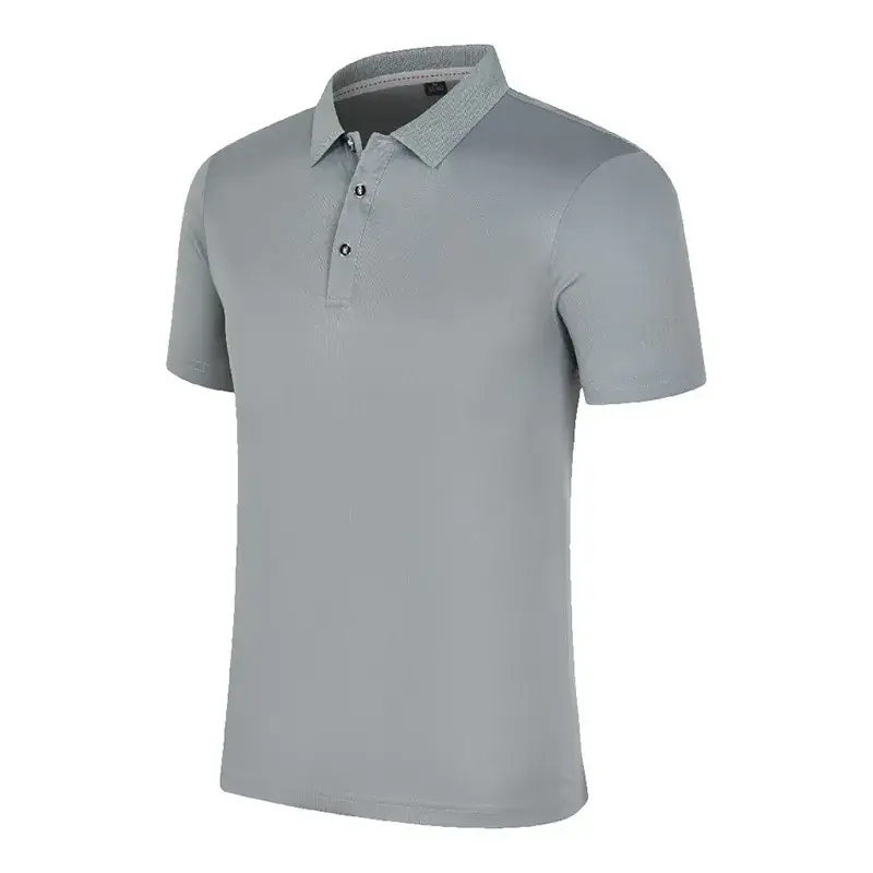 Green Polo Shirt Short Sleeve Quick Dry - Image 4