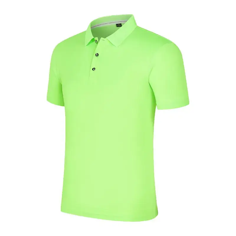 Green Polo Shirt Short Sleeve Quick Dry - Image 9