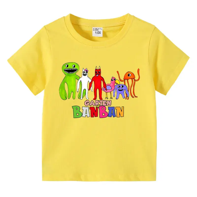 Banban Garden T-Shirt Pink Boys Girls Summer Wear - Image 3