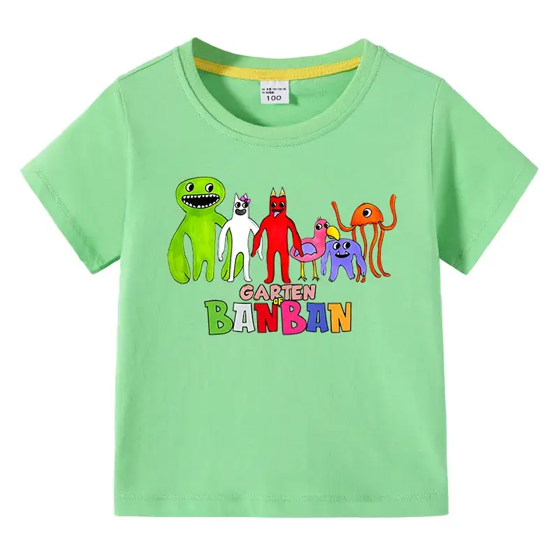 Banban Garden T-Shirt Pink Boys Girls Summer Wear - Image 10