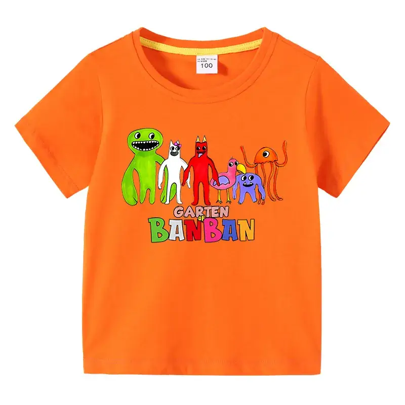 Banban Garden T-Shirt Pink Boys Girls Summer Wear - Image 14