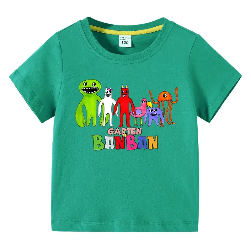 Banban Garden T-Shirt Pink Boys Girls Summer Wear - Image 7