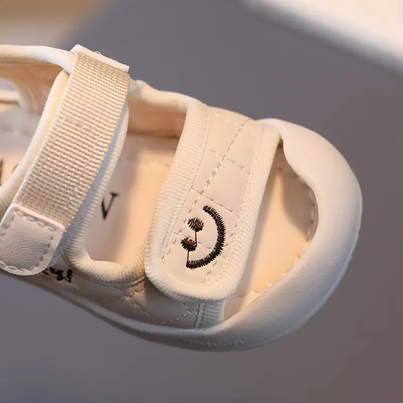 Baby Sandals Beige Soft Soled Toddler Shoes