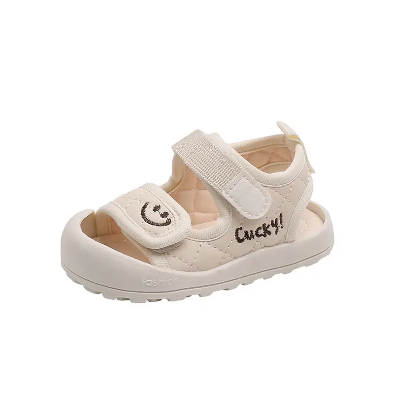 Baby Sandals Beige Soft Soled Toddler Shoes
