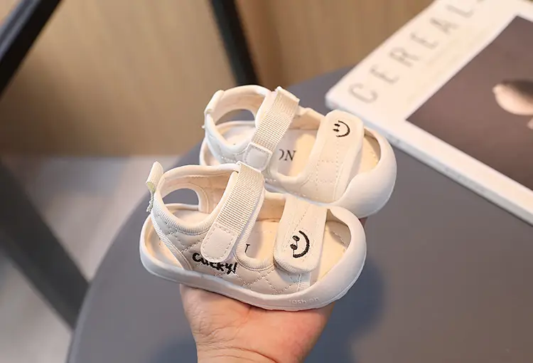 Baby Sandals Beige Soft Soled Toddler Shoes — feature 6