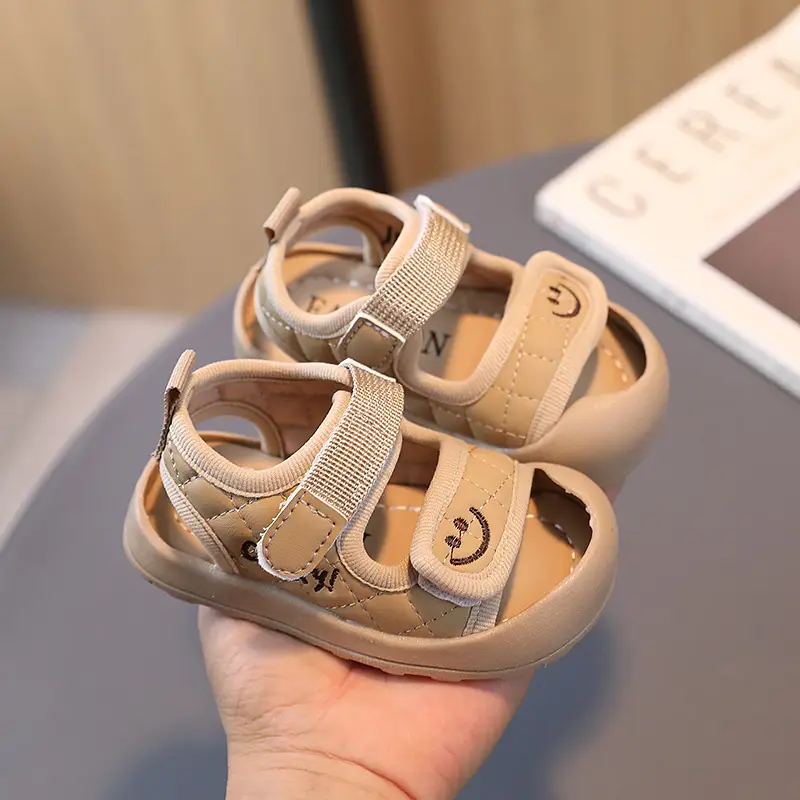 Baby Sandals Beige Soft Soled Toddler Shoes