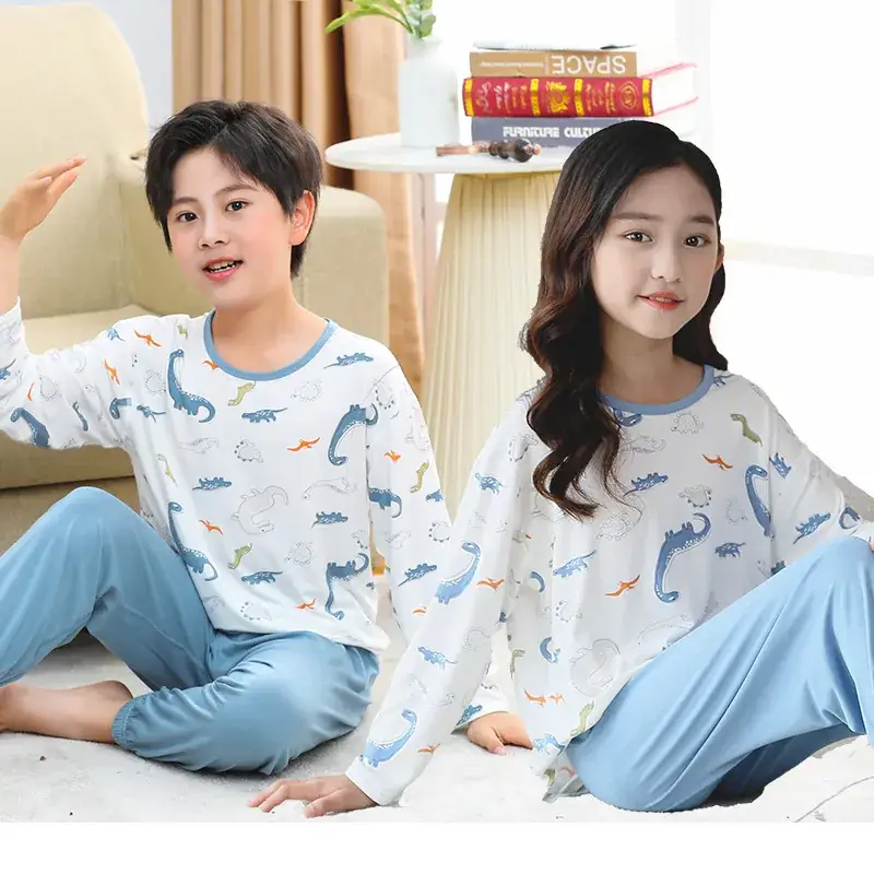 Children's Black White Graphic Sleepwear Set