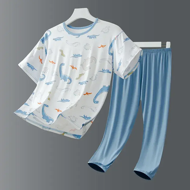 Children's Black White Graphic Sleepwear Set