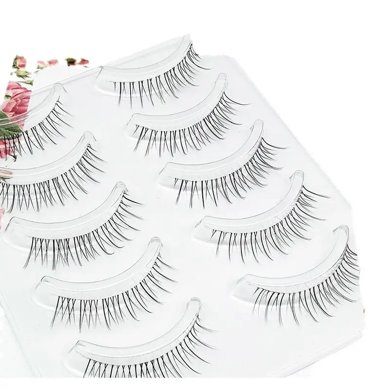 Dai Feiyan Transparent Soft False Eyelashes Slim Cross Design