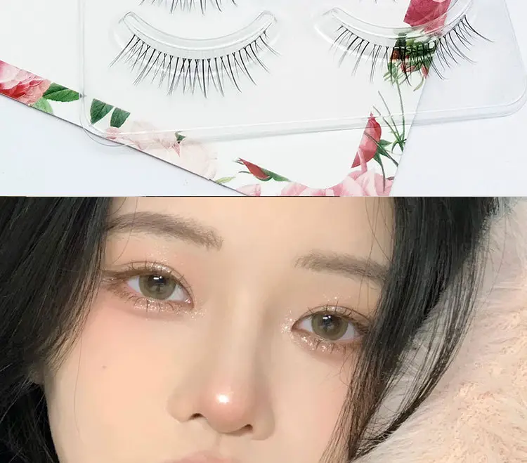 Dai Feiyan Transparent Soft False Eyelashes Slim Cross Design — feature 8