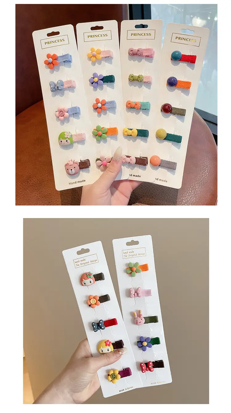 Korean Children's Flower Hairpins Set of 5 — feature 22