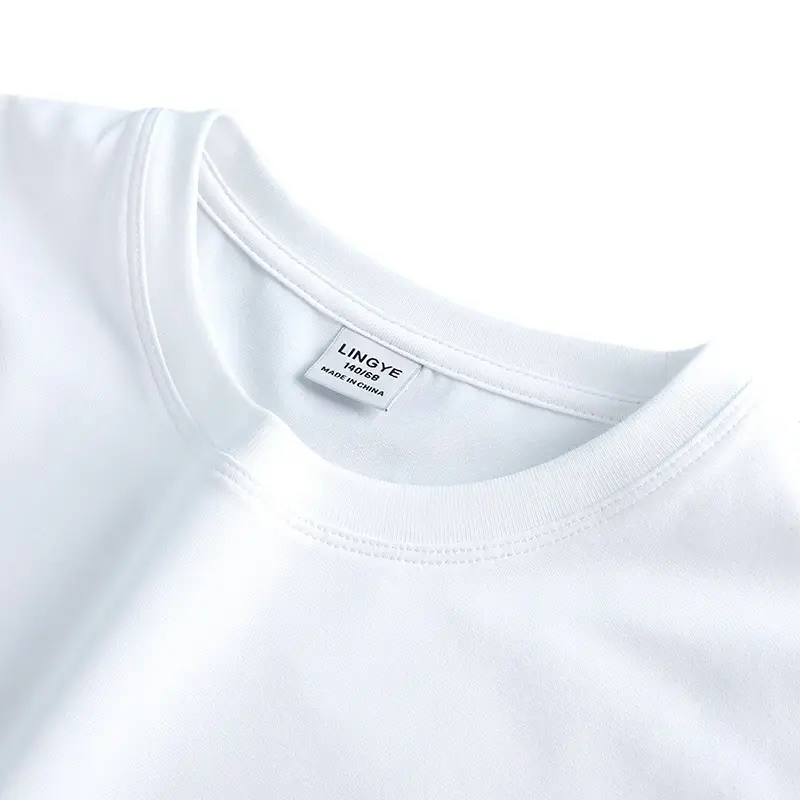 Pure Cotton White T-Shirt for Boys Girls Spring Summer - Image 6