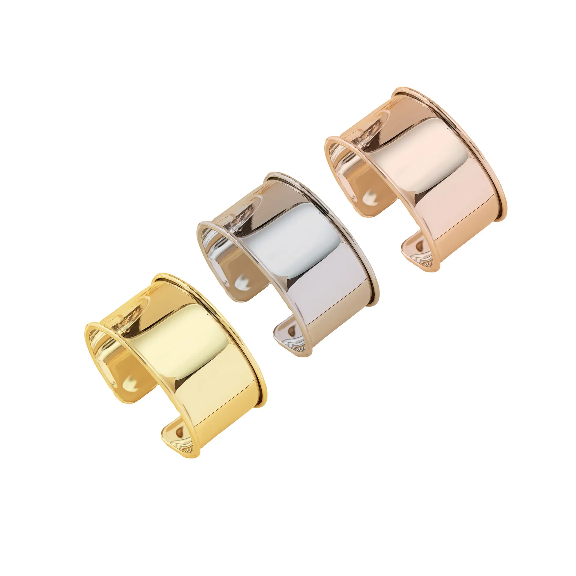 Adjustable Metal Exaggerated Glossy Bracelet for Women