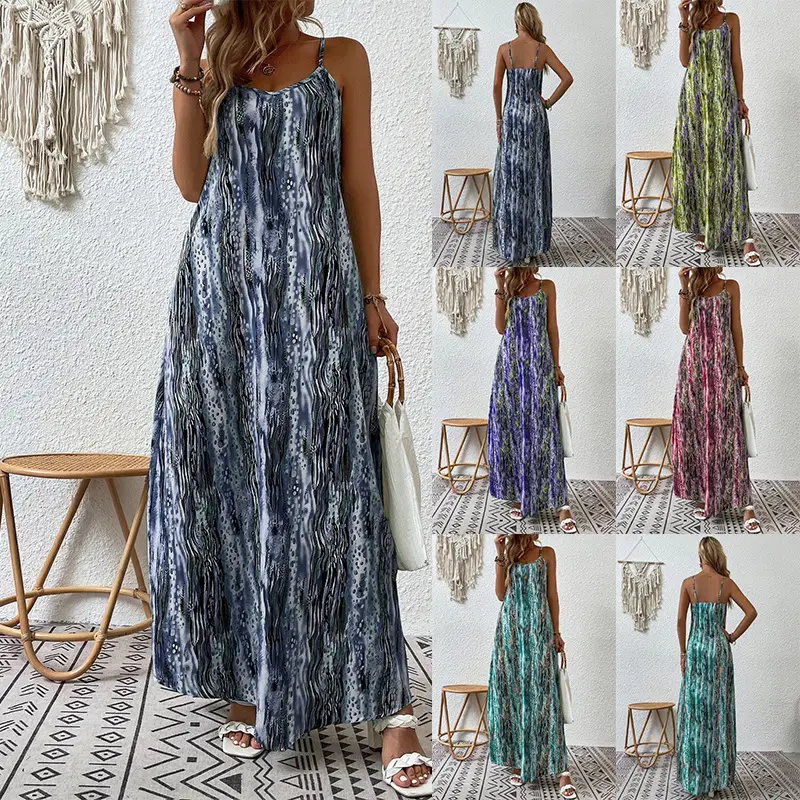 2025 Printed Long Sleeve Maxi Dress for Women - Image 6