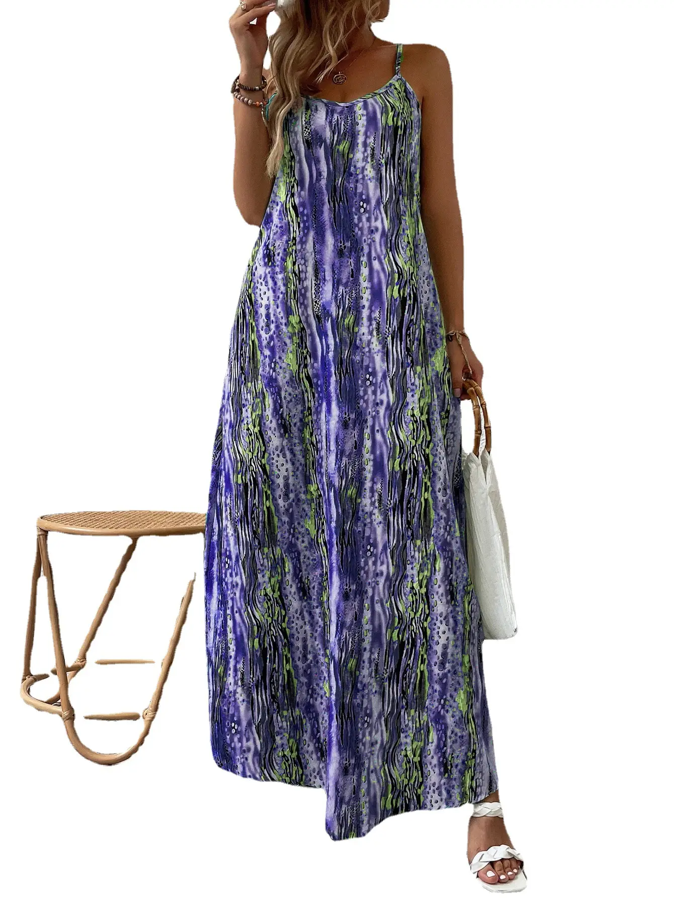 2025 Printed Long Sleeve Maxi Dress for Women - Image 10