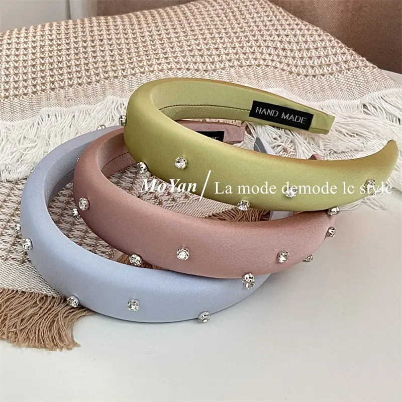 Sponge Head Hoop with Rhinestones for Women — feature 10