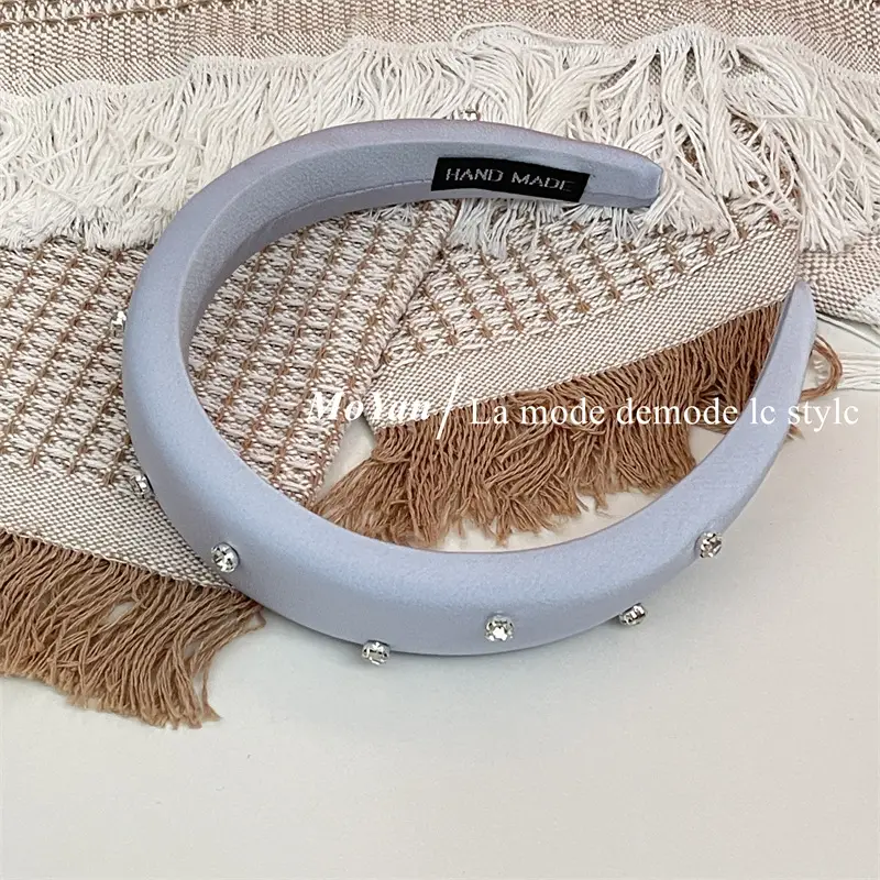 Sponge Head Hoop with Rhinestones for Women — feature 11