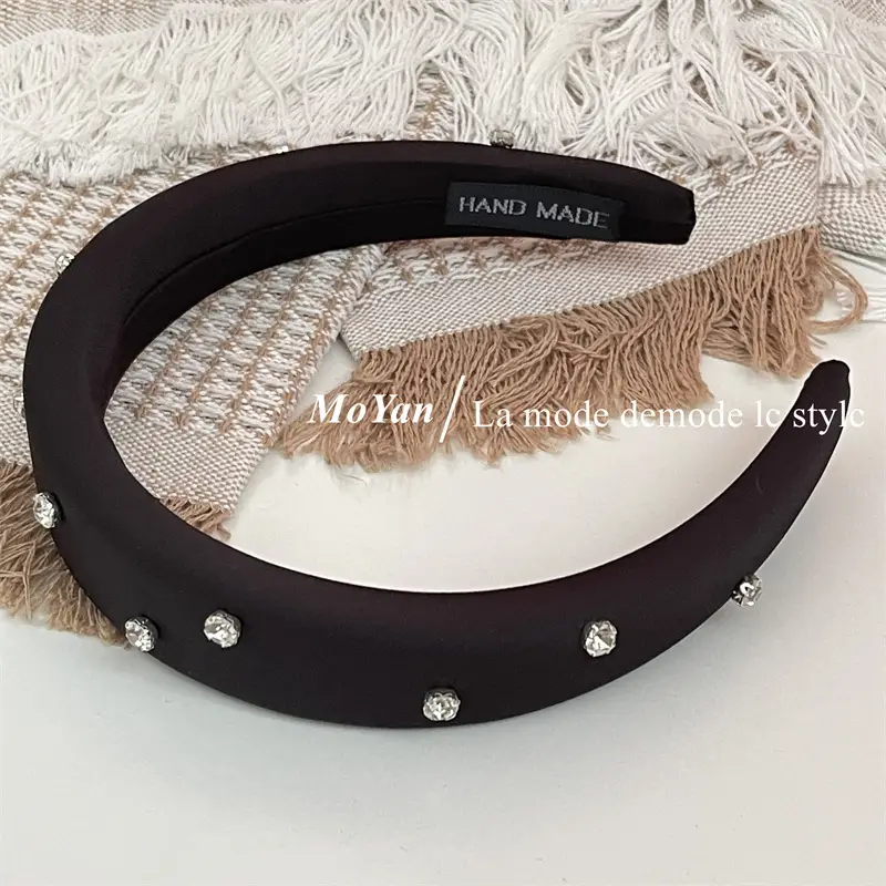 Sponge Head Hoop with Rhinestones for Women — feature 15