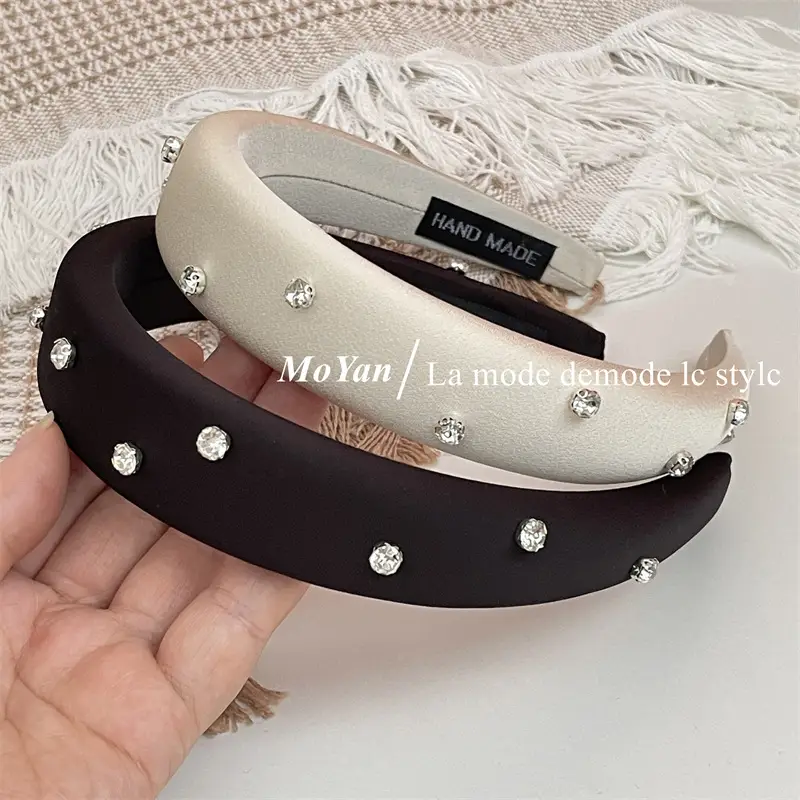 Sponge Head Hoop with Rhinestones for Women — feature 16