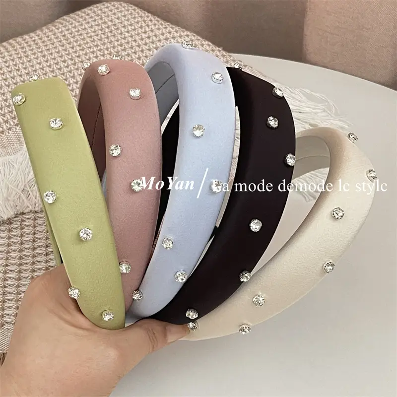 Sponge Head Hoop with Rhinestones for Women — feature 20