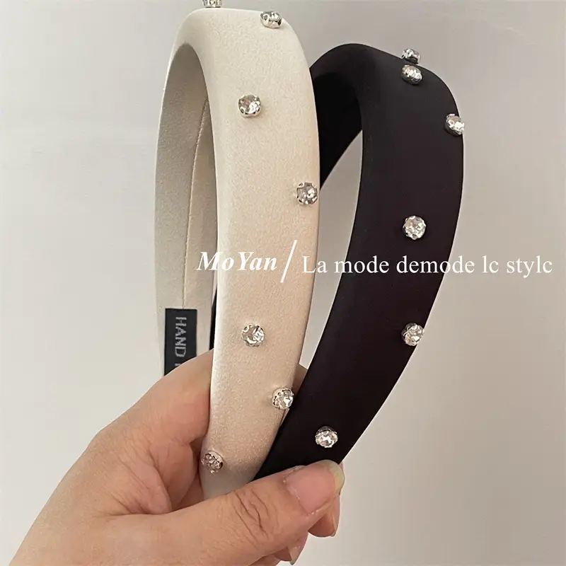 Sponge Head Hoop with Rhinestones for Women — feature 7