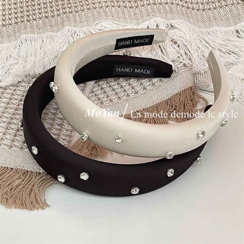 Sponge Head Hoop with Rhinestones for Women — feature 9