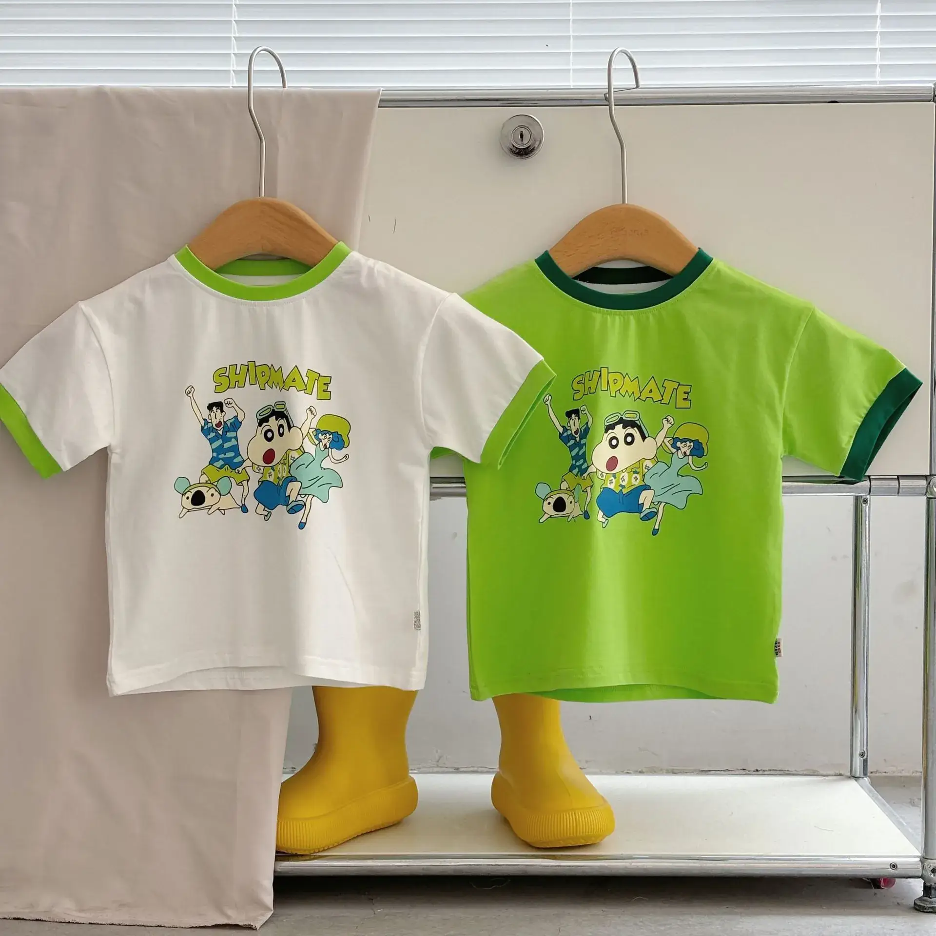 Summer Kids Cotton Shorts Set with Cartoon Print - Image 7