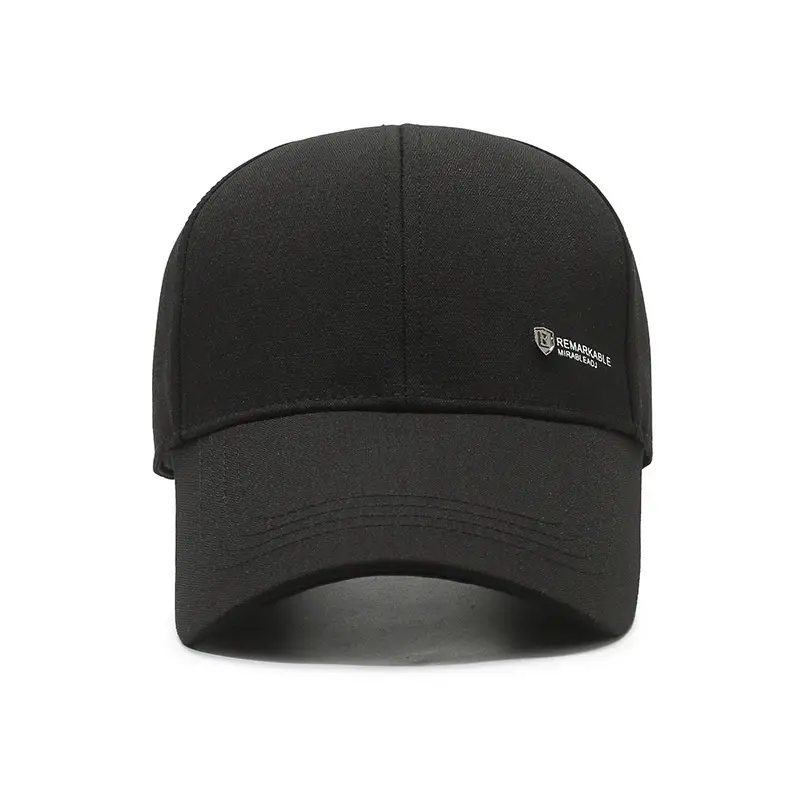 Men's Black Outdoor Baseball Cap Windproof Sunscreen