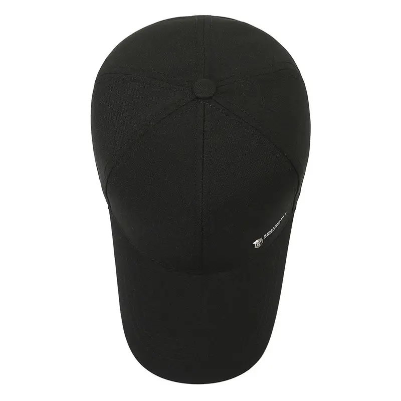 Men's Black Outdoor Baseball Cap Windproof Sunscreen