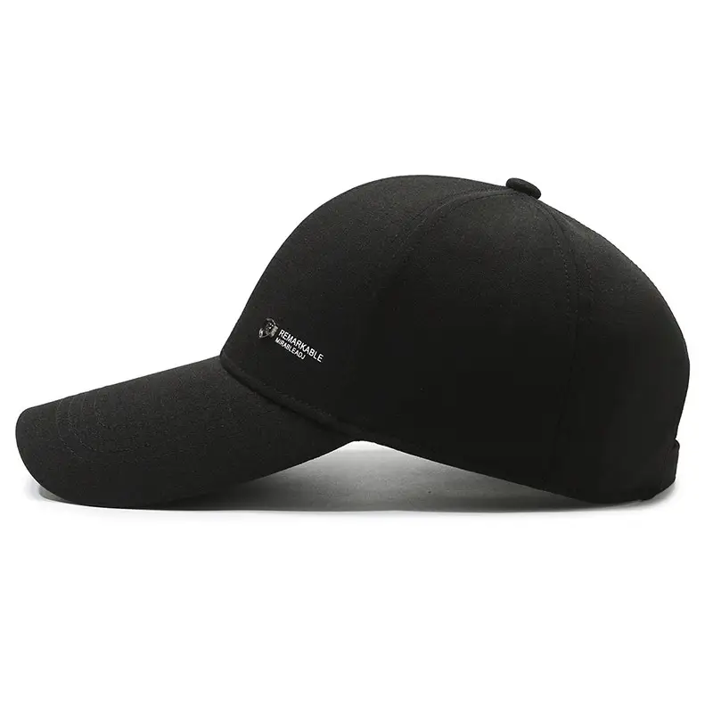 Men's Black Outdoor Baseball Cap Windproof Sunscreen
