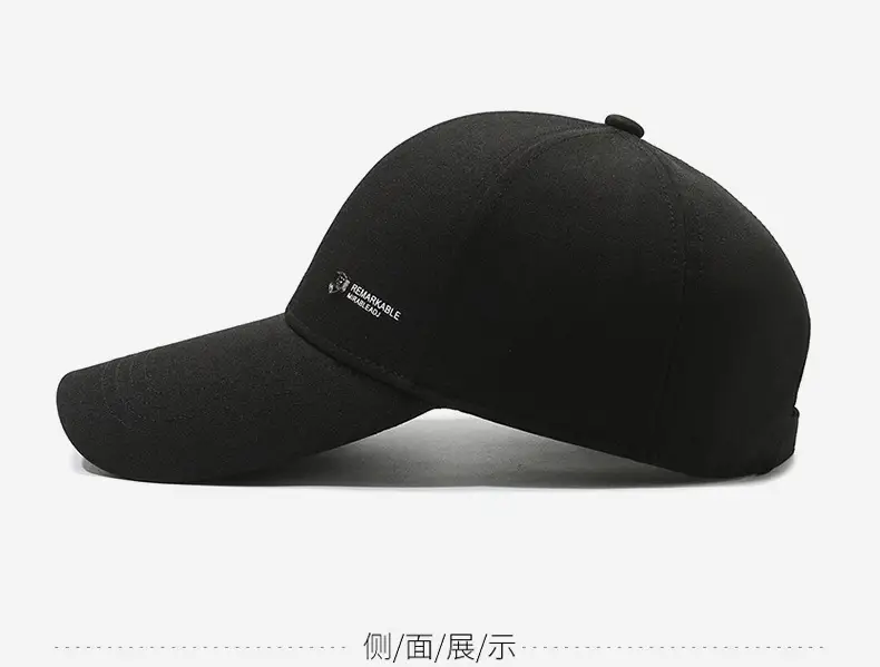 Men's Black Outdoor Baseball Cap Windproof Sunscreen — feature 10