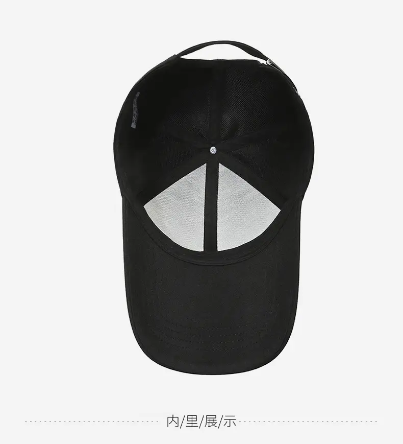 Men's Black Outdoor Baseball Cap Windproof Sunscreen — feature 13