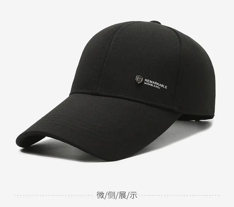 Men's Black Outdoor Baseball Cap Windproof Sunscreen — feature 9
