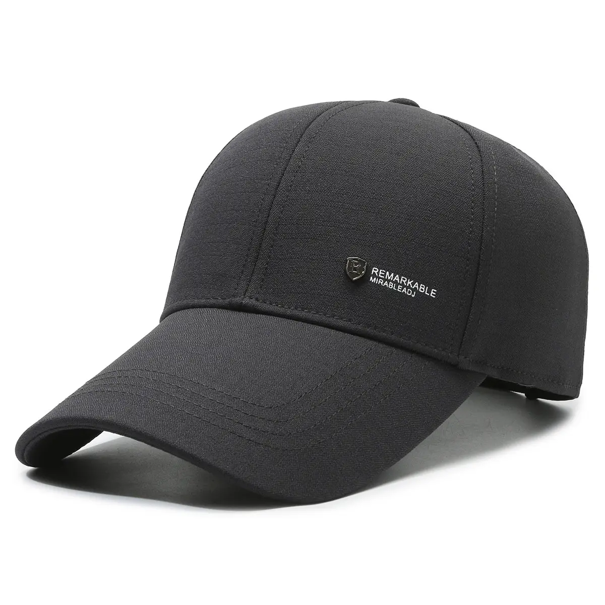 Men's Black Outdoor Baseball Cap Windproof Sunscreen