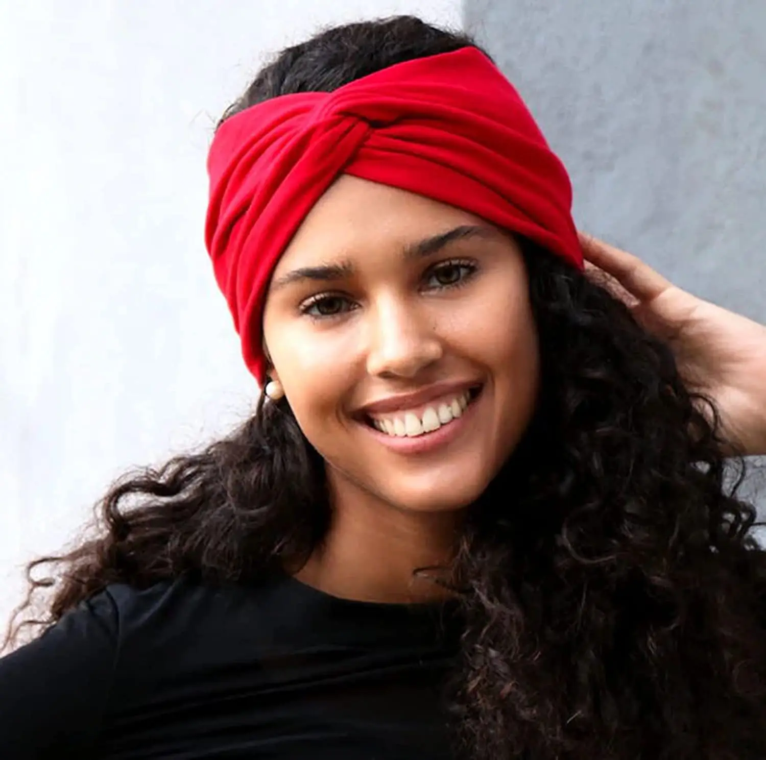 European American Yoga Elastic Headband Sweat Wicking Non Slip - Image 93
