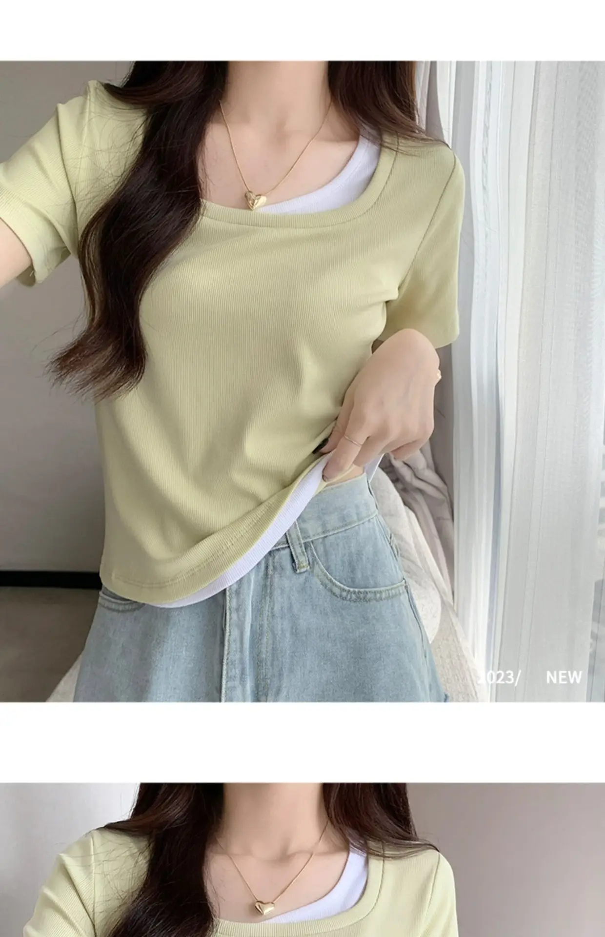 Women Slim Collar T-Shirt Summer 2025 — feature 12
