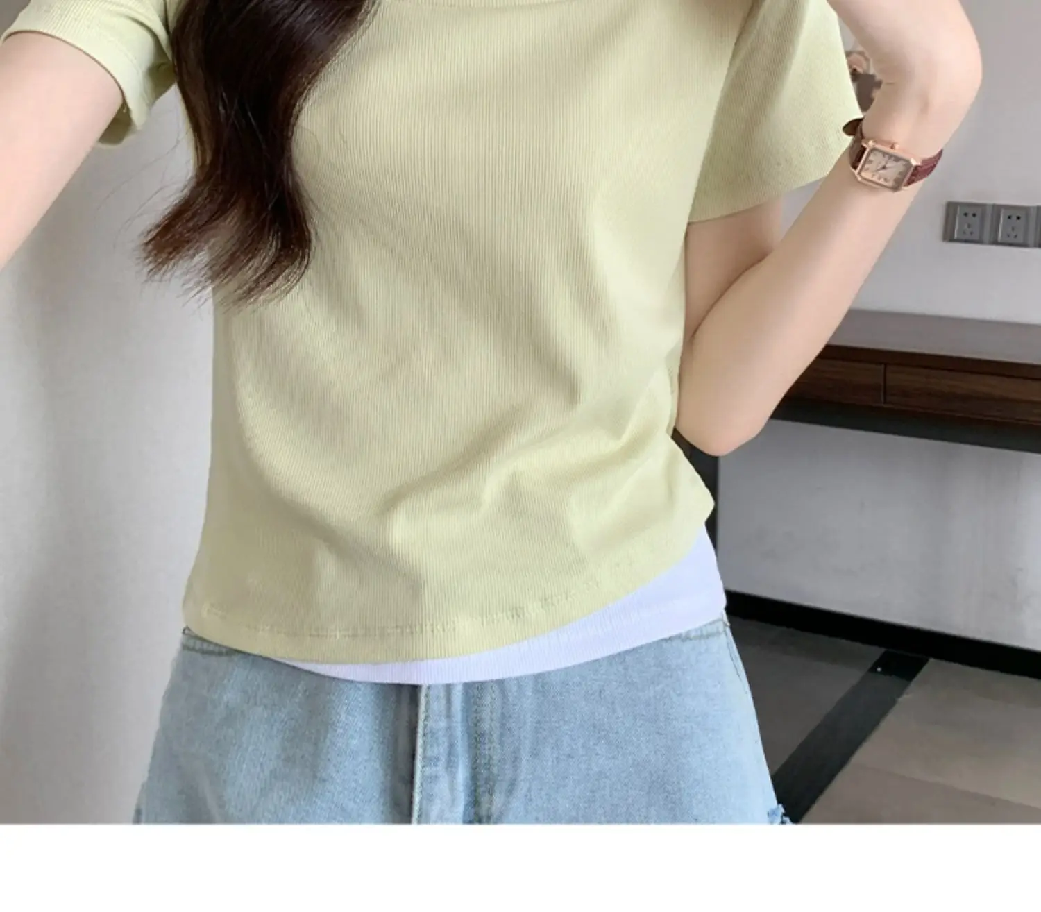 Women Slim Collar T-Shirt Summer 2025 — feature 15