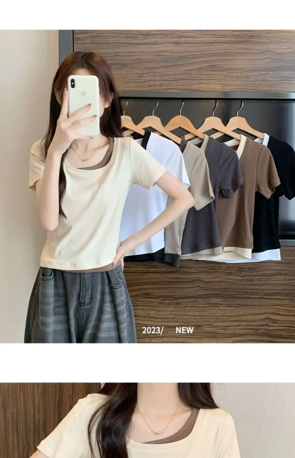 Women Slim Collar T-Shirt Summer 2025 — feature 20