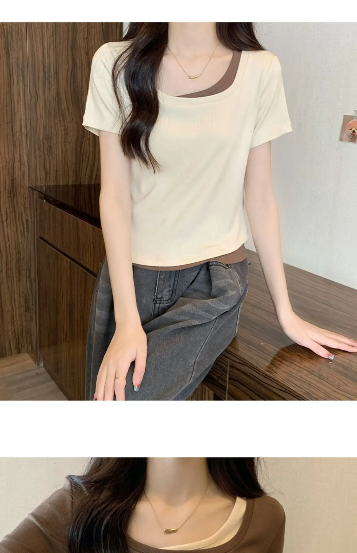 Women Slim Collar T-Shirt Summer 2025 — feature 22